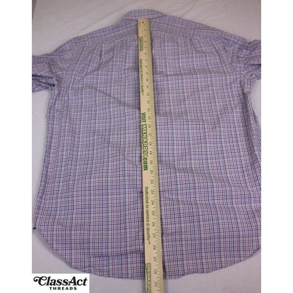 Charles Tyrwhitt Men’s Dress Shirt Classic Fit Blue Green Check 16 - 35 - Picture 6 of 9